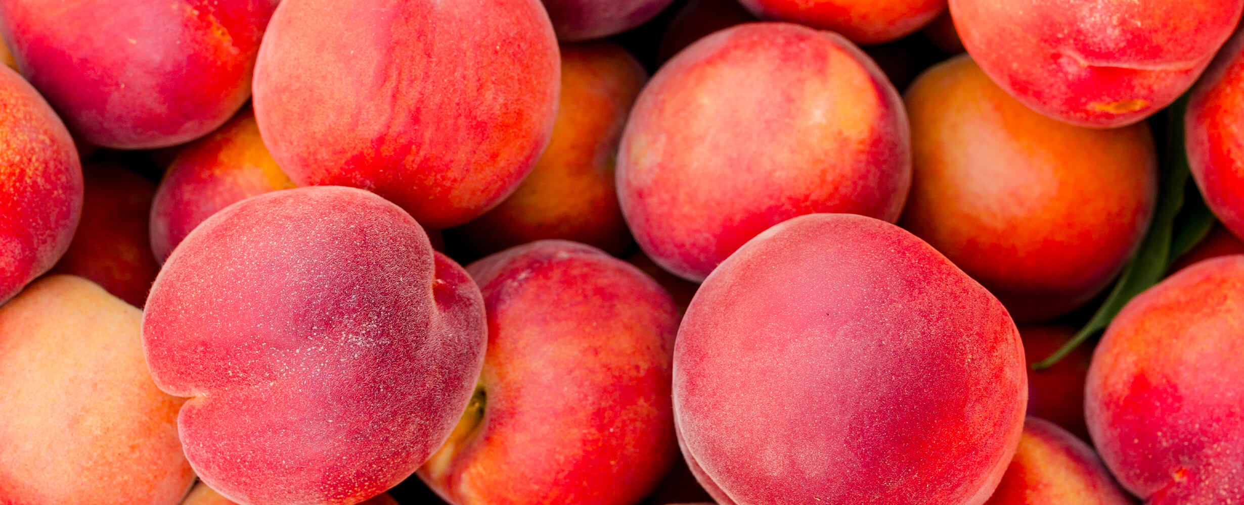 A pile of local peaches