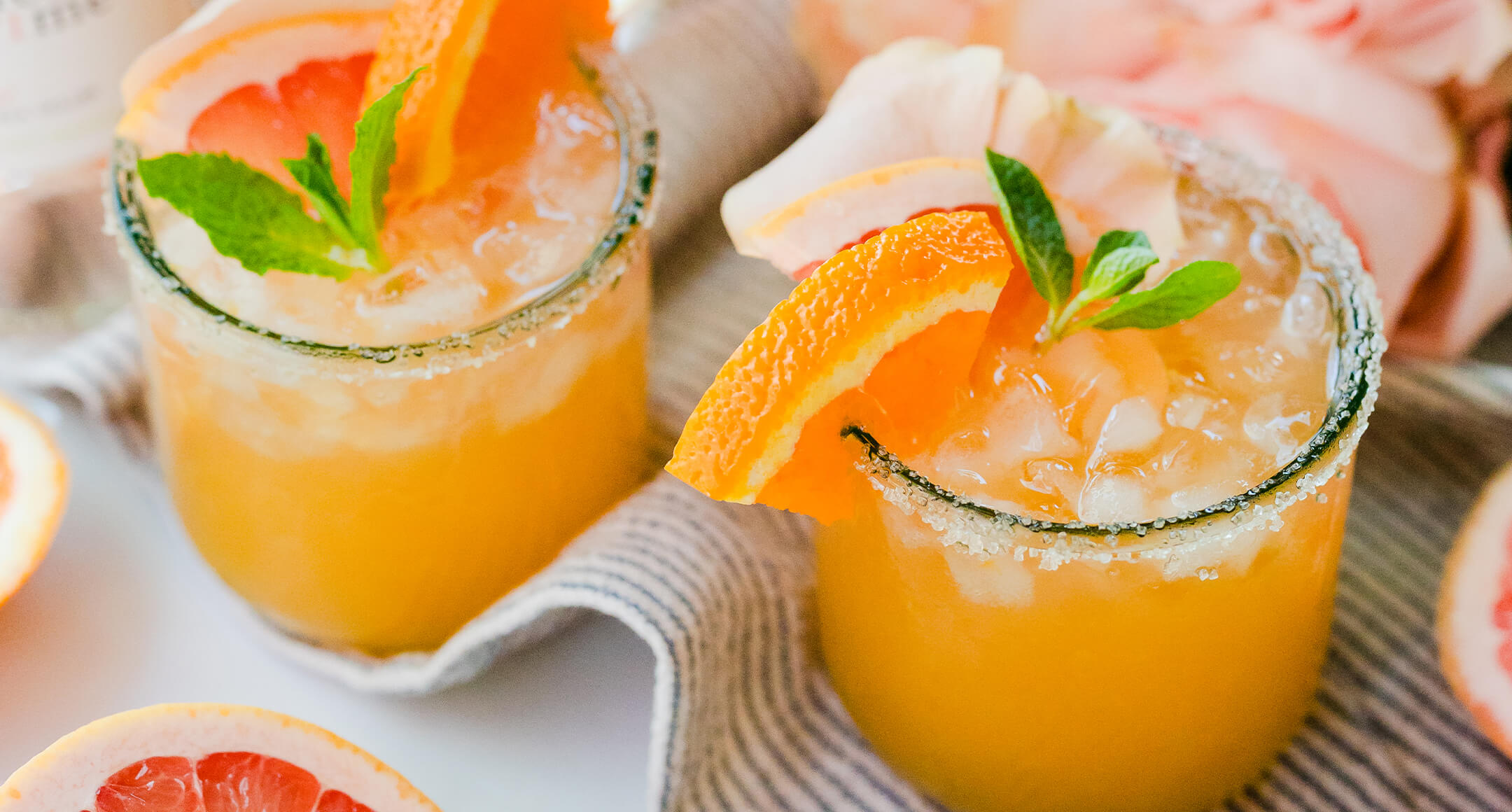 rosy grapefruit cocktail