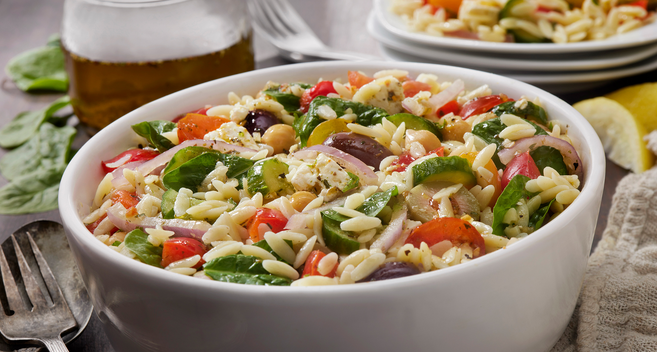greek orzo salad