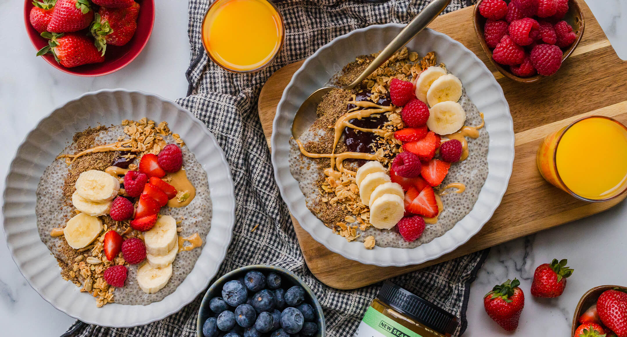 high protein chia seed pudding