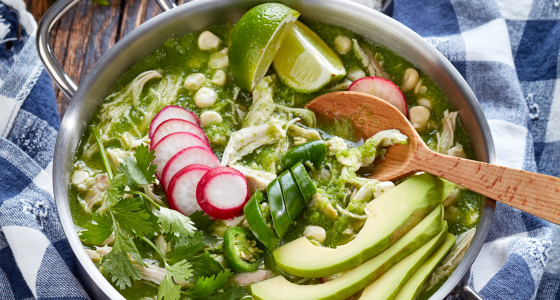 weeknight chicken verde soup