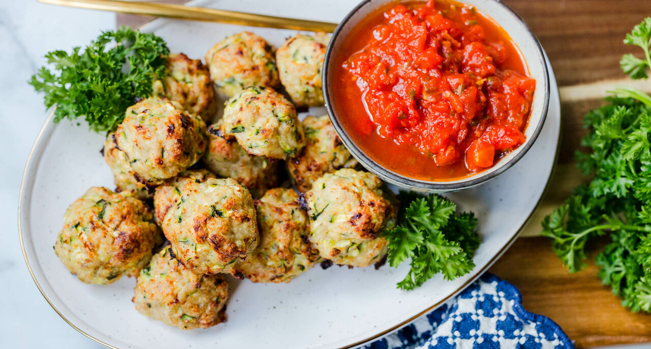 chicken and zucchini meatballs