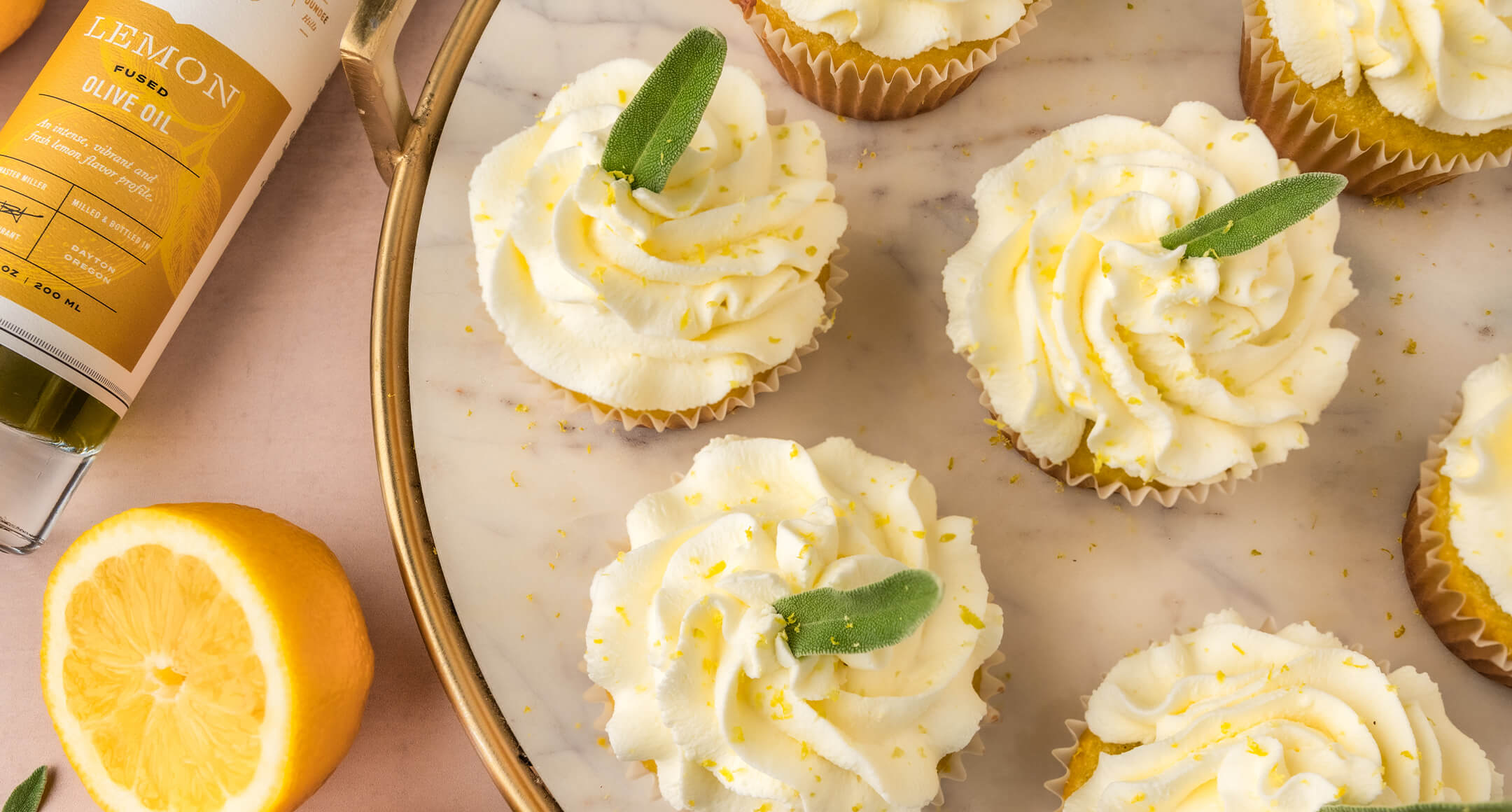 lemon olive oil cupcakes