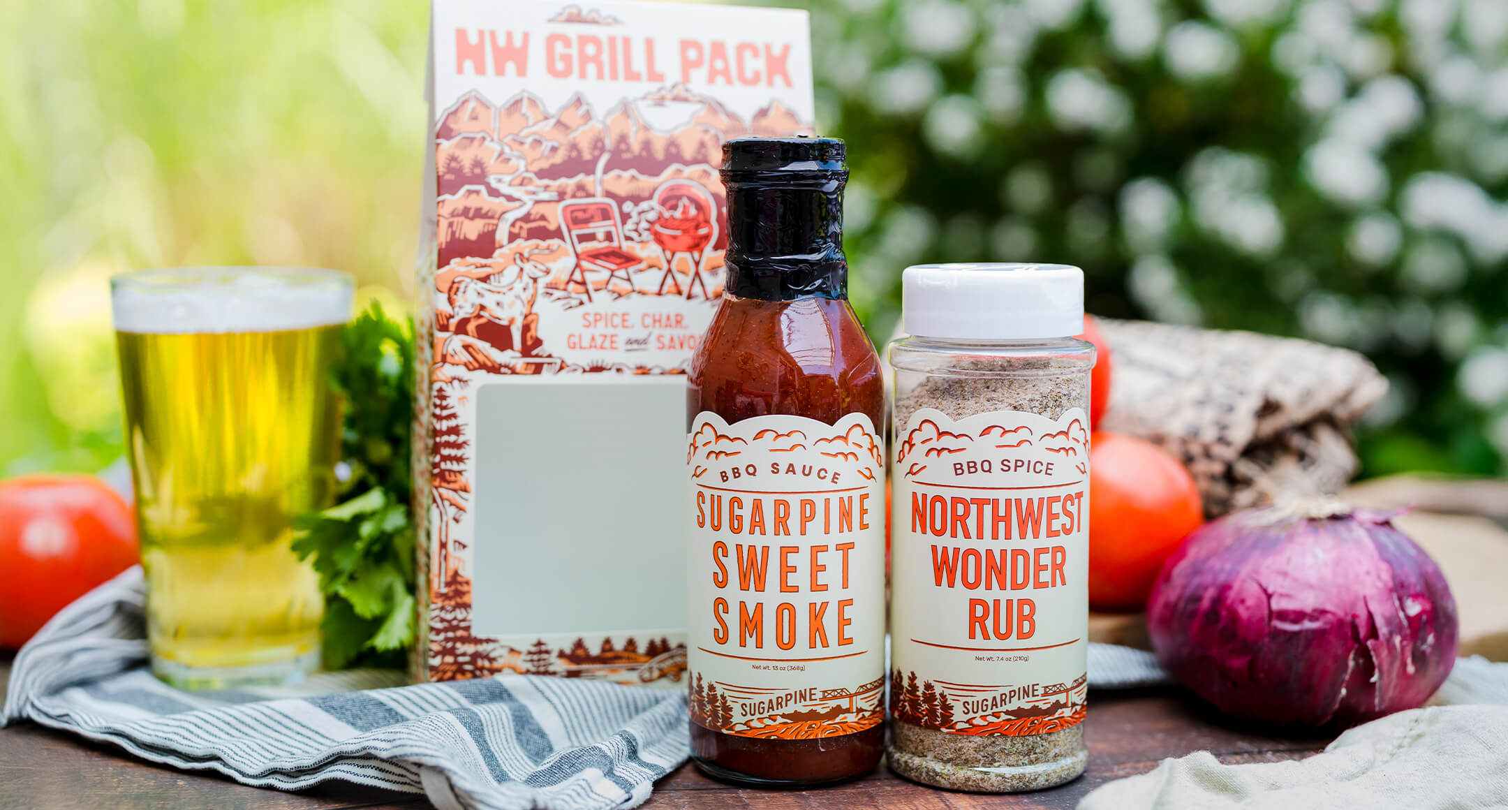 Sugarpine Drive-In Sweet Smoke BBQ sauce and Northwest Wonder Rub