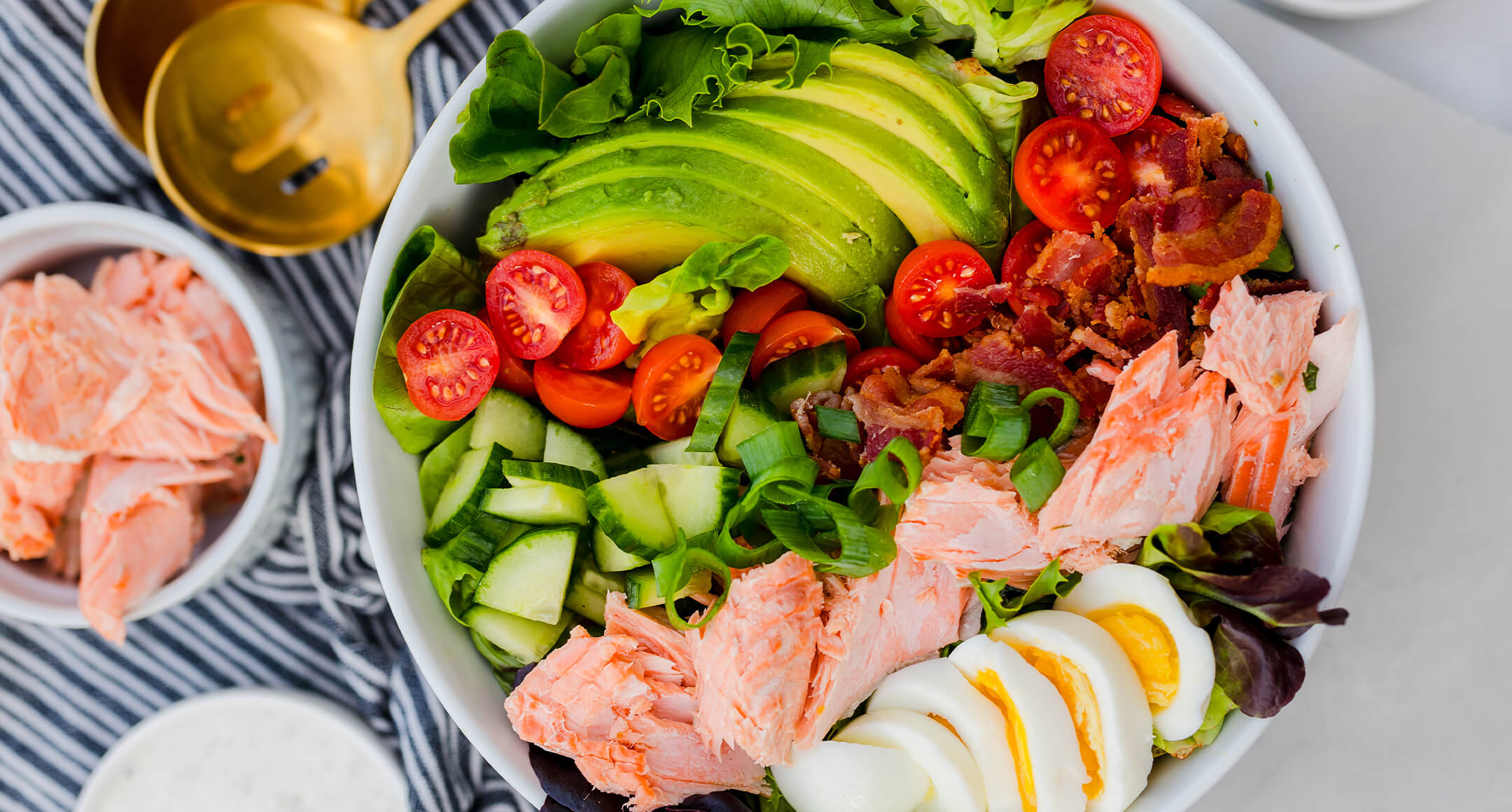 salmon cobb salad