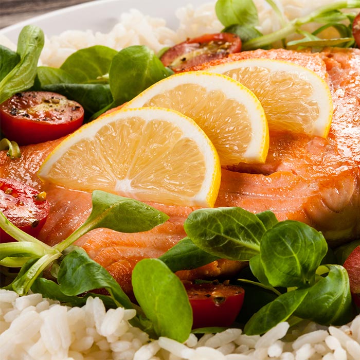 orange glazed salmon