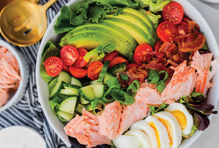 Salmon Cobb Salad