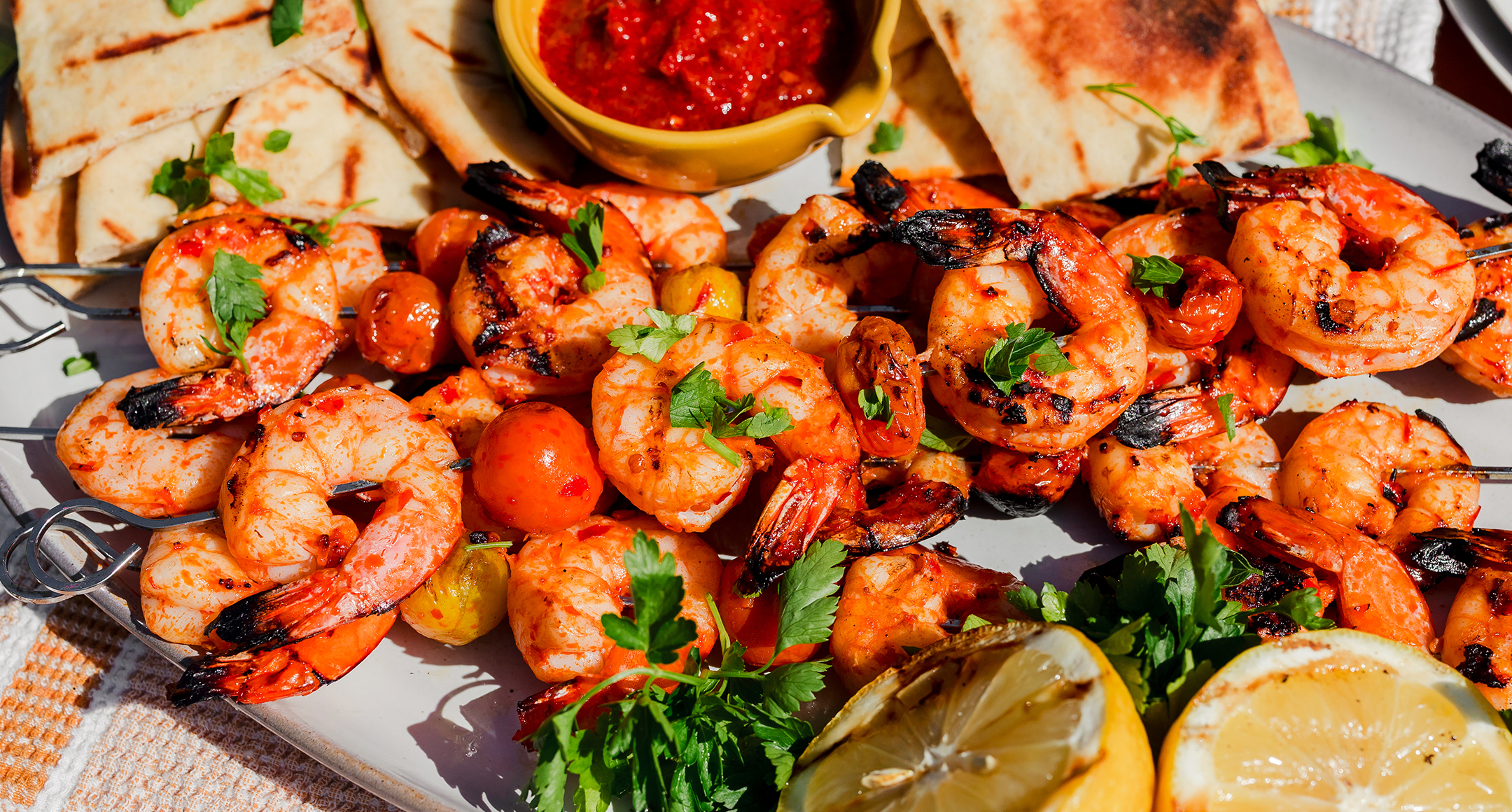 Grilled Harissa Shrimp