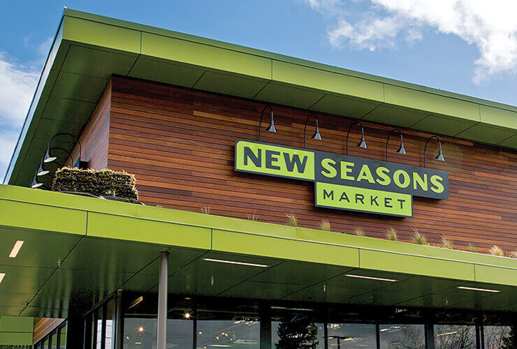 An image of the exterior of a New Seasons Market store.