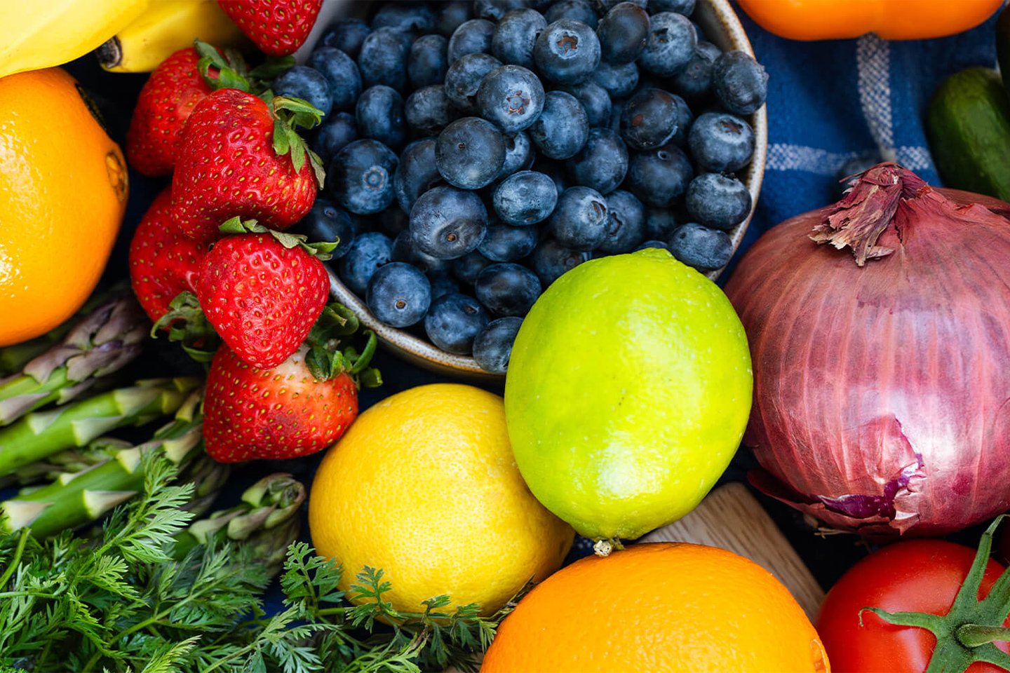 Various fruit and vegetables 