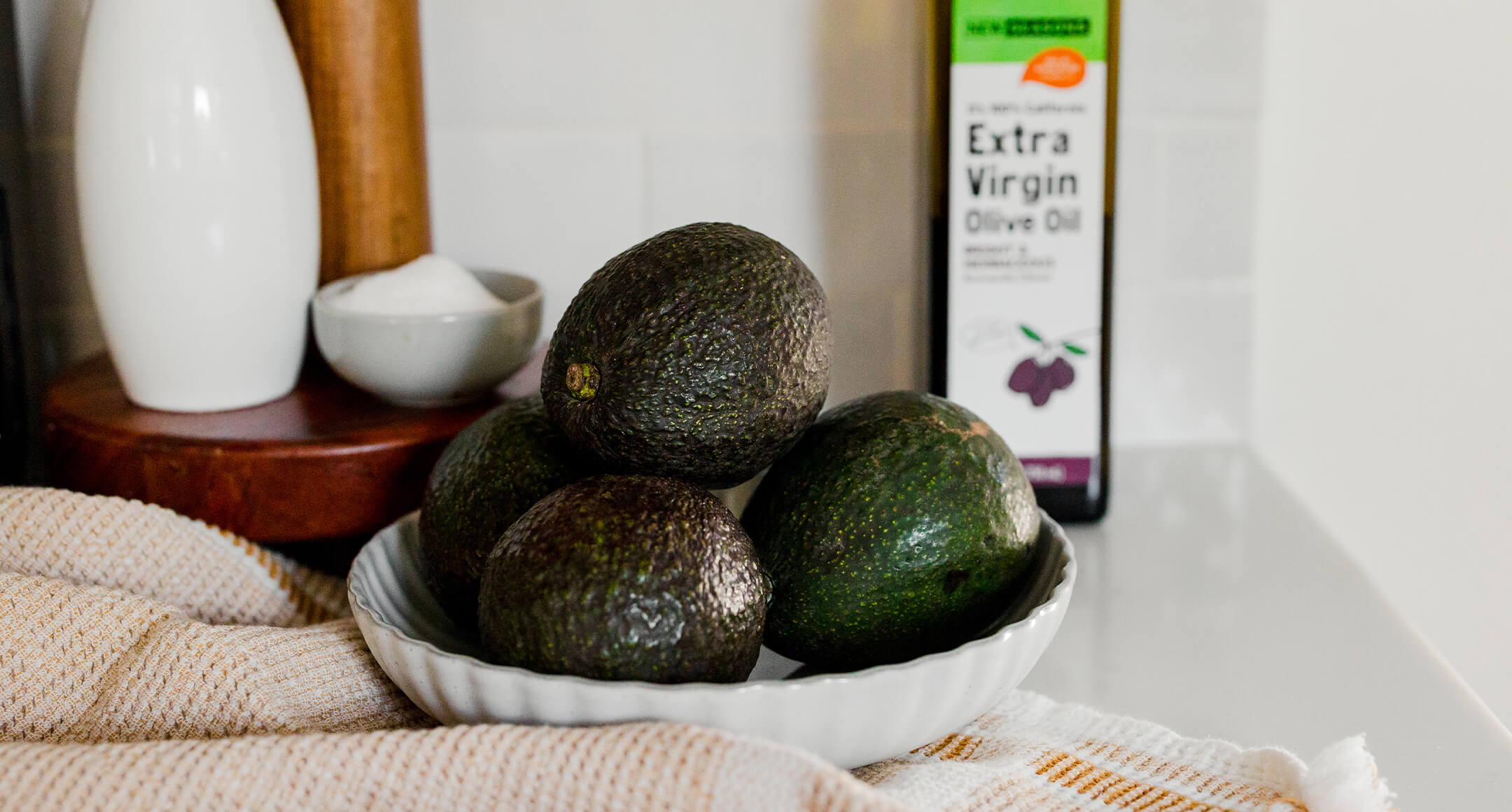 Avocados in a bowl.