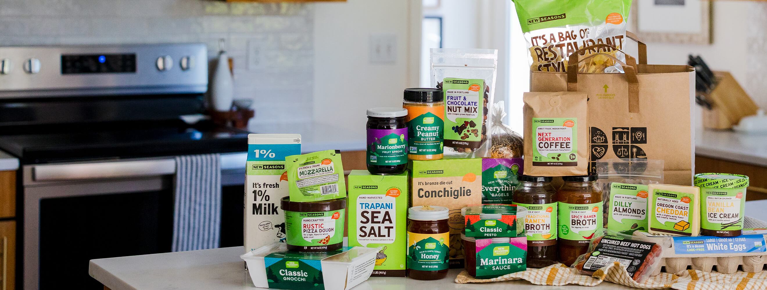 Shot of top selling Partner Brand products