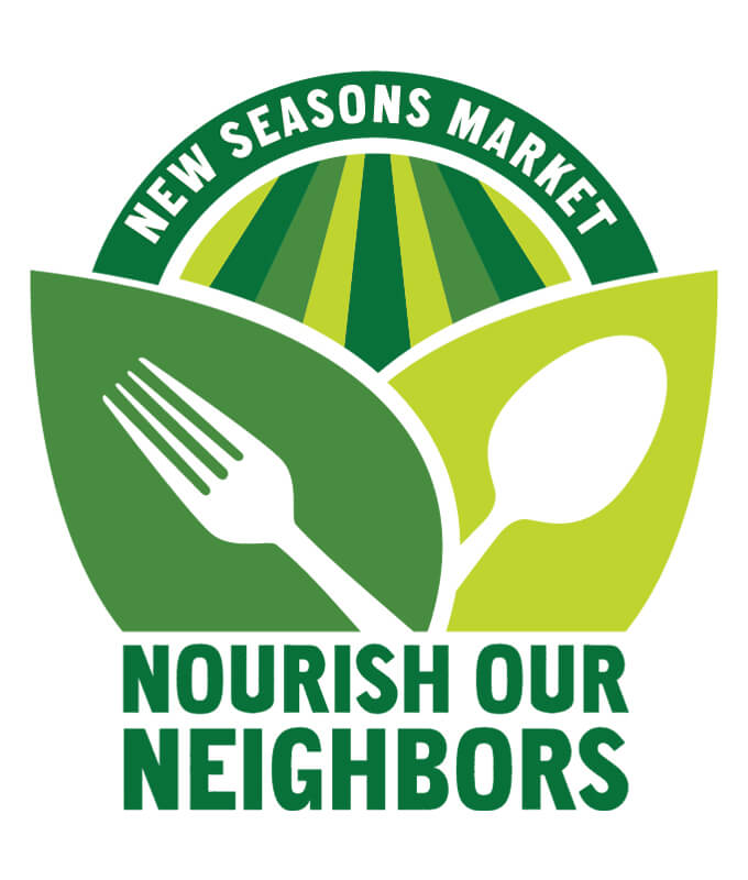 The logo of New Seasons Market: Nourish Our Neighbors.