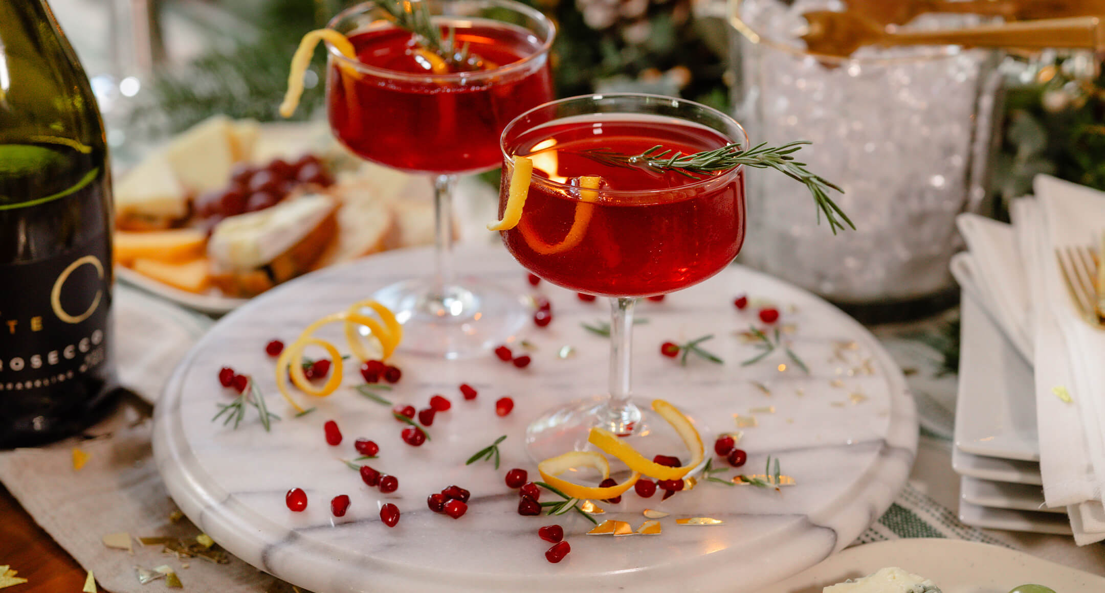 Pomegranate French 75
