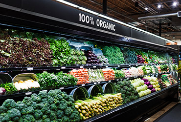 fresh produce selection in new seasons market grocery store