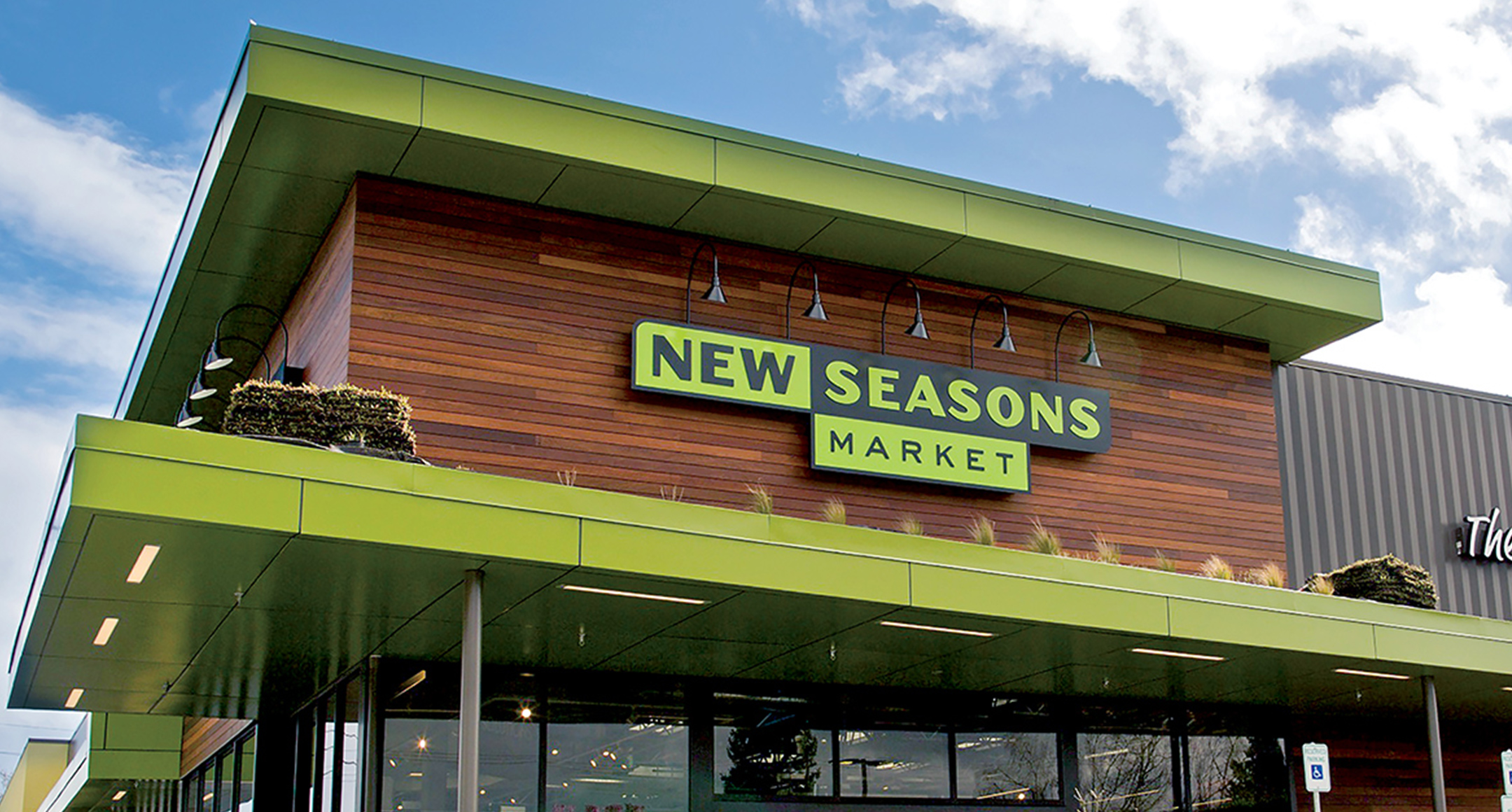 An image of the exterior of a New Seasons Market store. 