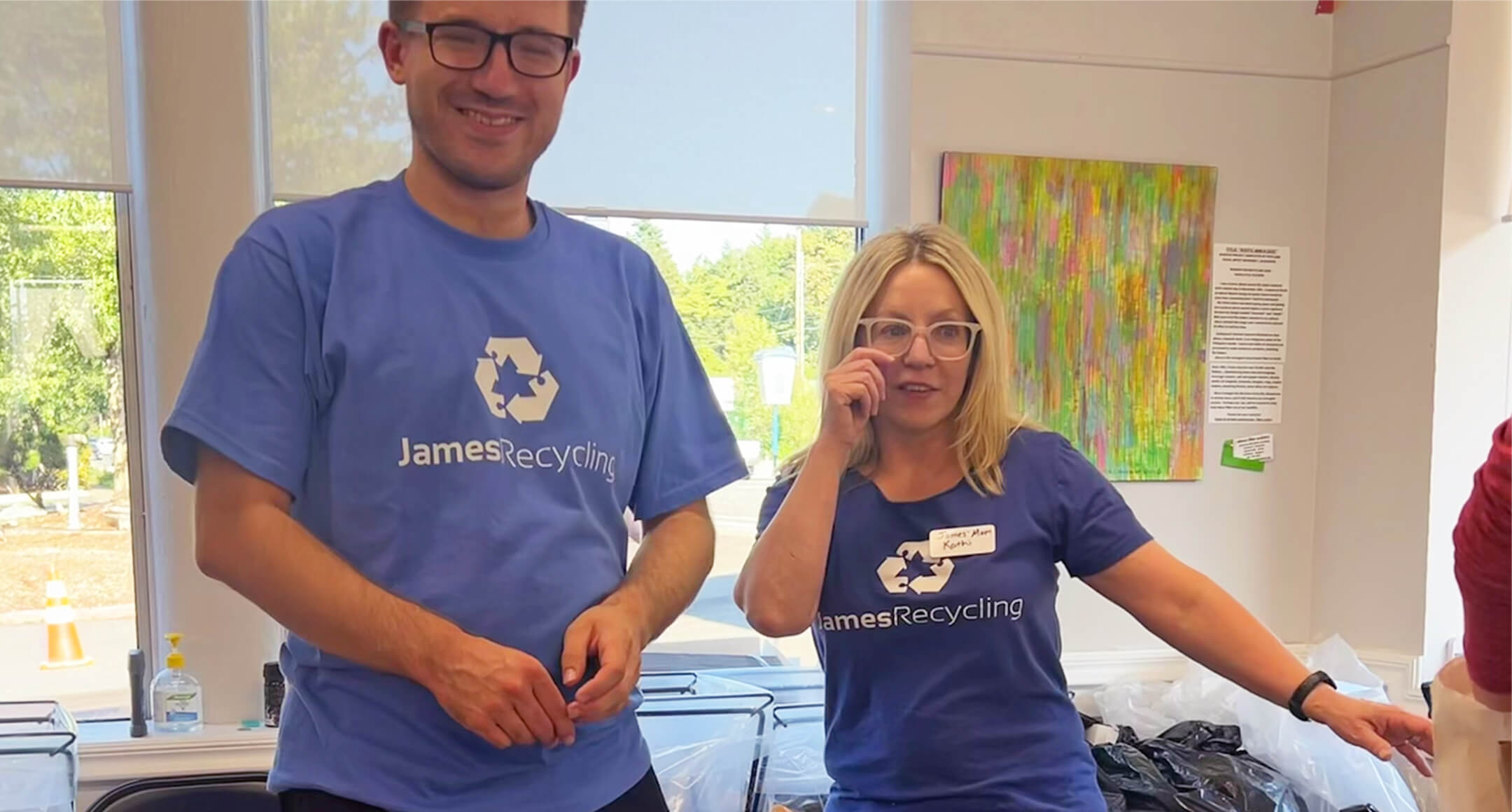 James Recycling co-founders James Harris and his mother Kathi Goldman.